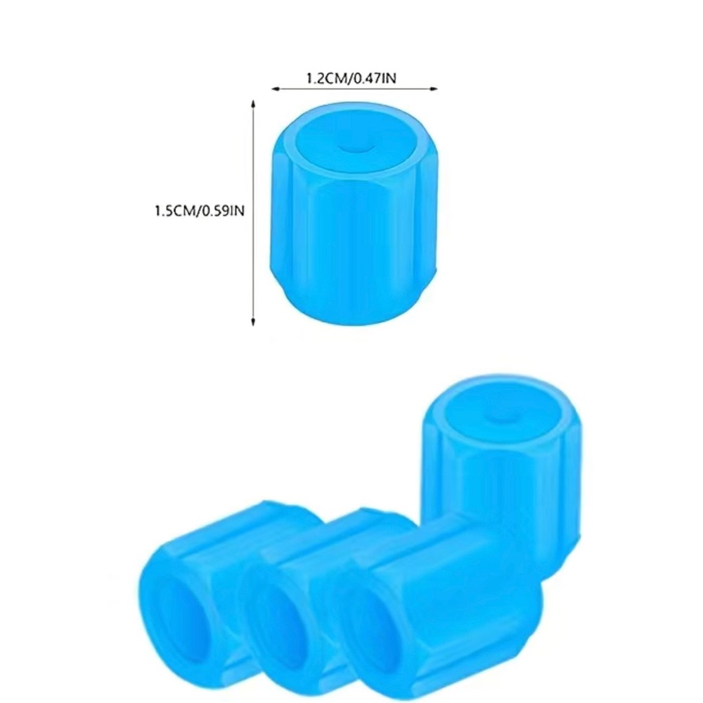 🔥BLUE 4 PIECE GLOW IN THE DARK NOZZLE COVERS - Picture 2 of 7